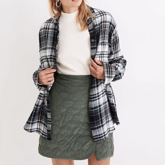 Madewell Plaid Flannel Sunday Button Down Shirt (Cronston Plaid) - Small - Picture 1 of 12